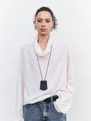 Luxury Cashmere Cowl Neck Sweater – Women’s Oversized Pullover Knitwear in Black, White, Grey & Olive Green | Winter Fall Daily Outfit Essential