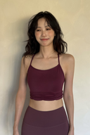 KOKOYAYA Padded Yoga Crop Tank Top with Built-in Bra – Strappy Activewear Sports Cami for Women