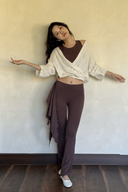 Women’s Yoga Knitted Wrap Cardigan – Lightweight Ballet Style Dance Cover Up for Pilates, Workout & Daily Layering