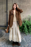 Autumn Maillard Suede Blazer