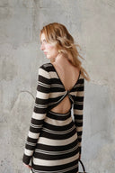 Last Sunset Dual-Way Knit Twist Maxi Dress