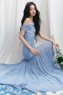 Vogsion Sky Blue Serenity Mesh Gown