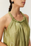 Palm Dune Vacation Dress – Flowy Halter Beach Maxi