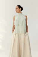 Sage Mist Top – Mint Green Resortwear
