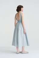 A-Line Two-Tone Pink Midi Summer Dress – Everyday Elegance