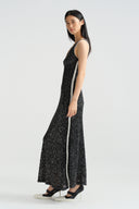 Own The Tempo Sleeveless Sequin V-Neck Evening Gown