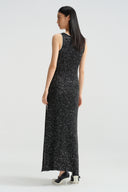 Own The Tempo Sleeveless Sequin V-Neck Evening Gown