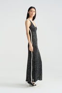 Own The Tempo Sleeveless Sequin V-Neck Evening Gown