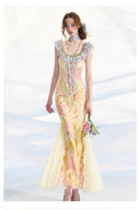 Vogsion Butterfly Reverie Lace Maxi Dress