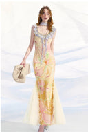 Vogsion Butterfly Reverie Lace Maxi Dress