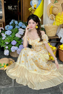 Vogsion Sweet Summer Floral Two-Piece Set
