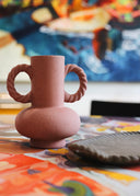 BRAID VASE - MAROON