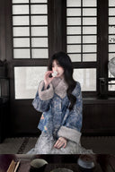 Vogsion x SJHH “Phoenix Blossom” Handcrafted Chinese Embroidered Sequin Lace Maxi Skirt