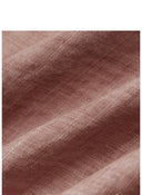 Minimalist One-Shoulder Linen Blouse – Earthy Pink