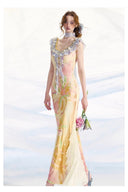 Vogsion Butterfly Reverie Lace Maxi Dress