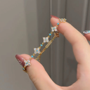 Vogsion Turquoise Clover Charm Bracelet – Silver Lucky Clover Jewelry for Protection & Elegance