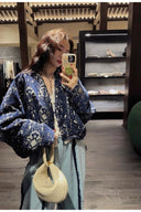 Vogsion China-Chic Embroidered Monogram Bomber Jacket