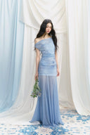 Vogsion Sky Blue Serenity Mesh Gown