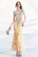 Vogsion Butterfly Reverie Lace Maxi Dress