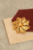 Vogsion Golden Whirl Petal Brooch