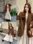 Autumn Maillard Suede Blazer