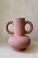 BRAID VASE - MAROON