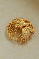 Vogsion Golden Whirl Petal Brooch