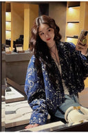 Vogsion China-Chic Embroidered Monogram Bomber Jacket