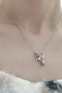 Necklace with a pendant on a mannequin