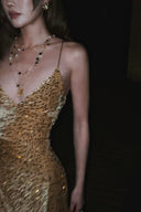 Vogsion Nocturne Sculpted Sequin Maxi Gown – Petite & Regular