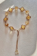 Vogsion Ethereal Mystic Clover Strawberry Quartz Manifestation Bracelet