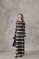 Last Sunset Dual-Way Knit Twist Maxi Dress