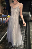 Vogsion Mara Maxi Dress in Silver Shimmer Lace – Floor Length Formal Evening Gown 2026 – Real Customer Photo