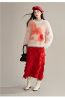 VOGSION “Goldfish Whispers” Angora Knit Sweater – Lunar New Year & Holiday Edition