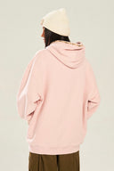 Vogsion Blush Pink Embroidered Oversized Hoodie – Pink American Streetwear Pullover