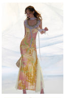 Vogsion Butterfly Reverie Lace Maxi Dress
