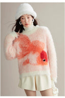 VOGSION “Goldfish Whispers” Angora Knit Sweater – Lunar New Year & Holiday Edition
