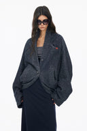 Vogsion Urban Bouclé-Inspired Cocoon Jacket