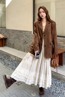 Autumn Maillard Suede Blazer