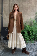 Autumn Maillard Suede Blazer