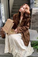 Autumn Maillard Suede Blazer