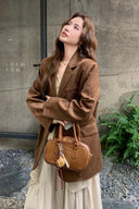 Autumn Maillard Suede Blazer