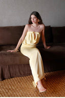 Vogsion Sunset Drape Front Maxi Dress