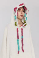 Vogsion Rainbow Loop Wool-Blend Oversized Hoodie Knit