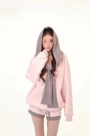 Vogsion Blush Bow Convertible Hoodie