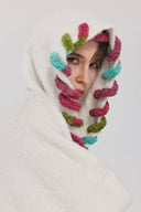 Vogsion Rainbow Loop Wool-Blend Oversized Hoodie Knit