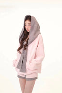 Vogsion Blush Bow Convertible Hoodie