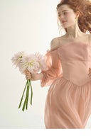 VOGSION “Fairy Whisper” Chiffon Off-Shoulder Dress