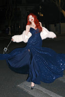 Vogsion Nocturne Sculpted Sequin Maxi Gown