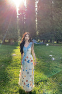 Floral Meadow Ruffle Maxi Dress